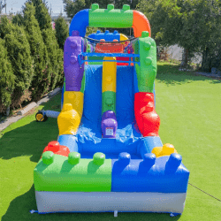 HerokiddoBlockParty42InflatableObstacleCourseWithWater 11 Sparkle Block Party – 42ft Dry Obstacle Course