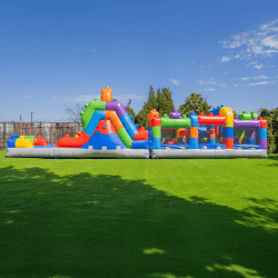 HerokiddoBlockParty42InflatableObstacleCourseWithWater 3 Sparkle Block Party – 42ft Wet Obstacle Course