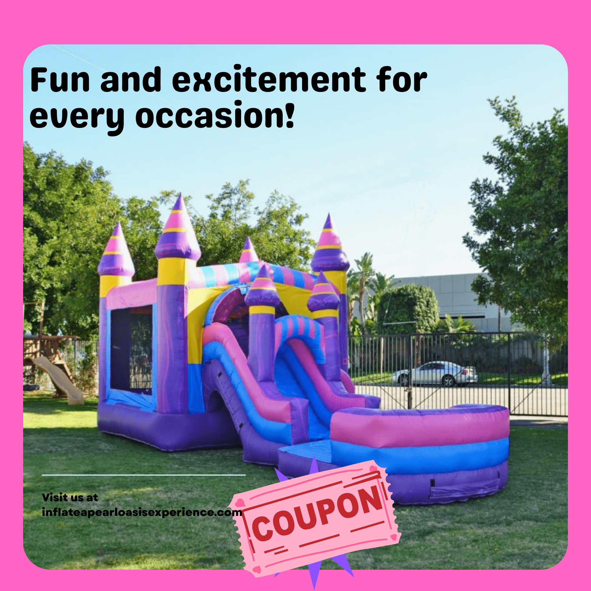 Instagram Post Introducing Our Bounce House Castle Deals