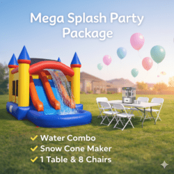 Mega Splash  Bounce House Party Package